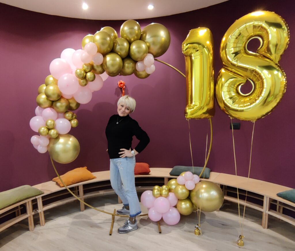 Decorazione con palloncini realizzata da ArteXenia — progetto 29