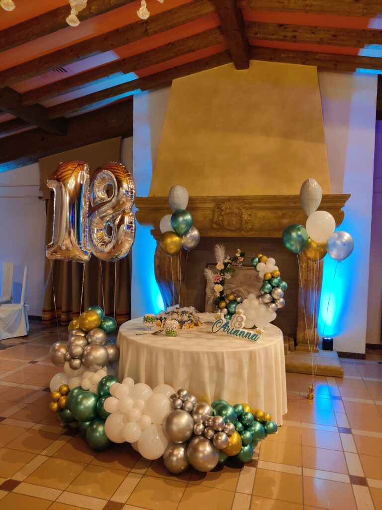 Decorazione con palloncini realizzata da ArteXenia — progetto 19