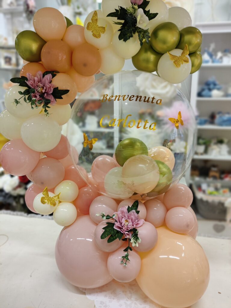 Decorazione con palloncini realizzata da ArteXenia — progetto 37