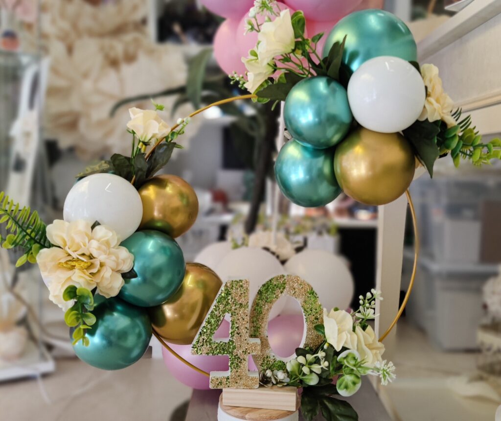 Decorazione con palloncini realizzata da ArteXenia — progetto 61