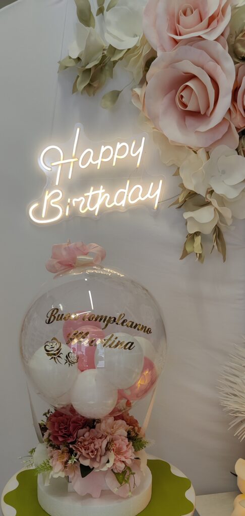 Decorazione con palloncini realizzata da ArteXenia — progetto 68