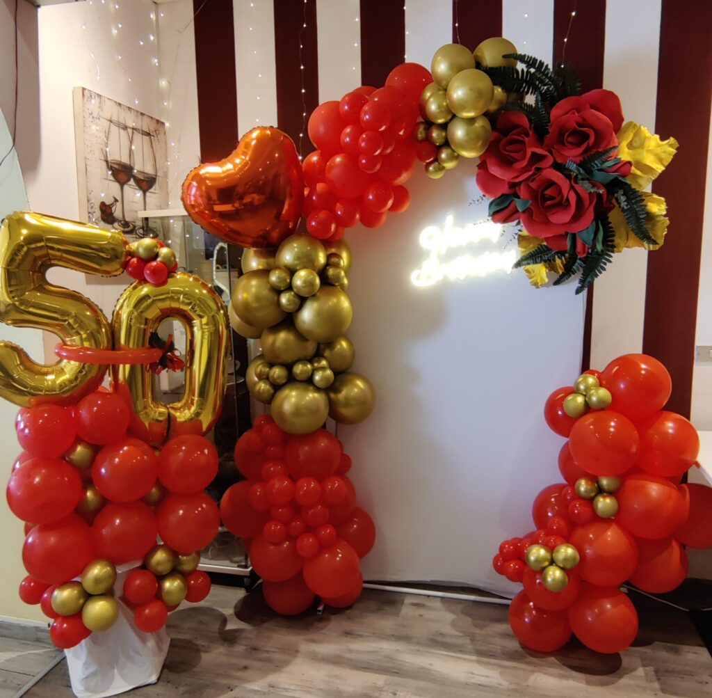 Decorazione con palloncini realizzata da ArteXenia — progetto 21