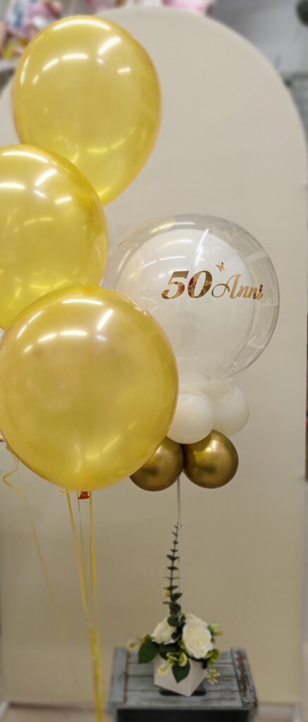 Decorazione con palloncini realizzata da ArteXenia — progetto 70