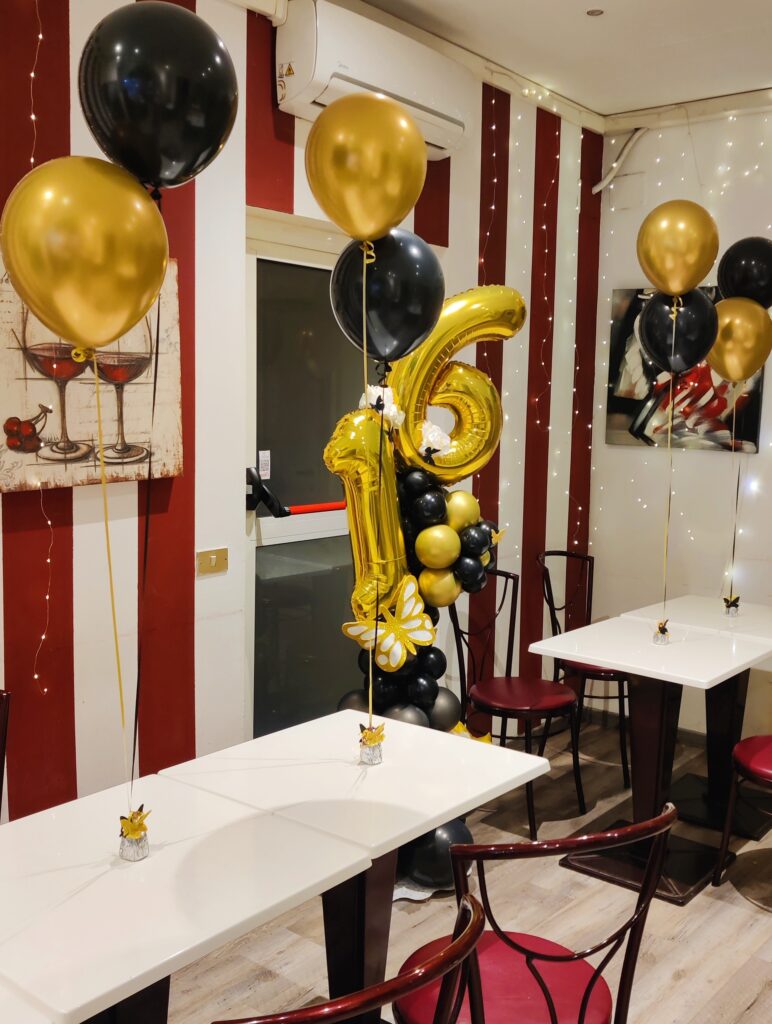 Decorazione con palloncini realizzata da ArteXenia — progetto 31