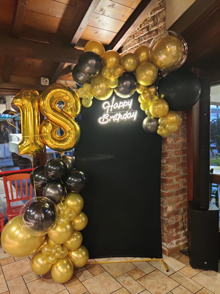 Decorazione con palloncini realizzata da ArteXenia — progetto 22