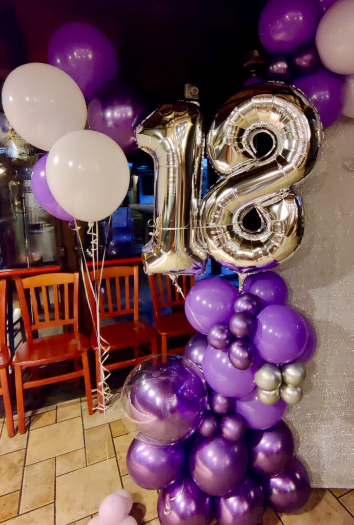 Decorazione con palloncini realizzata da ArteXenia — progetto 23