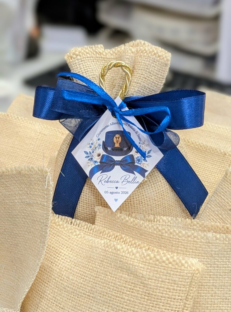 Bomboniera artigianale personalizzata realizzata da Oxana — opera 147