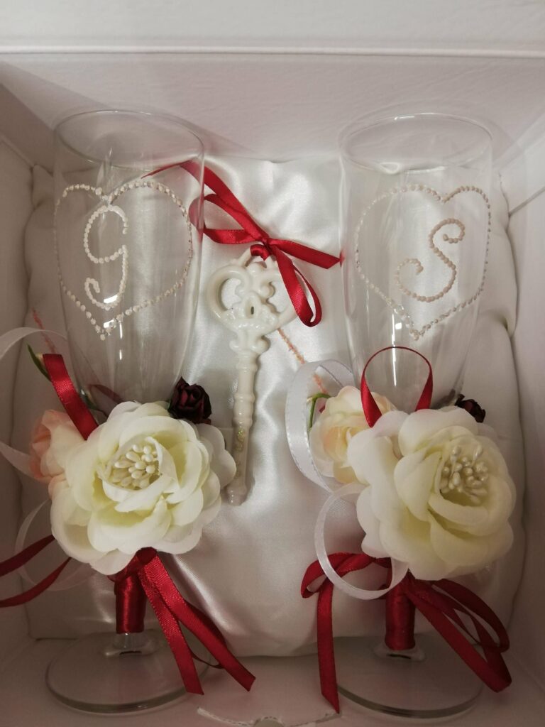 Bomboniera artigianale personalizzata realizzata da Oxana — opera 19