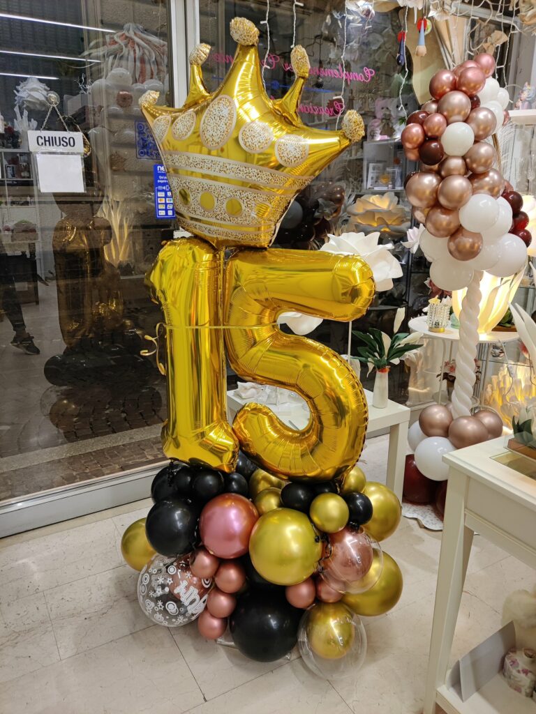 Decorazione con palloncini realizzata da Oxana — opera 13