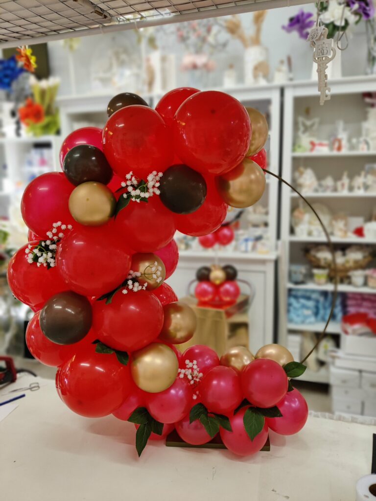 Decorazione con palloncini realizzata da Oxana — opera 7