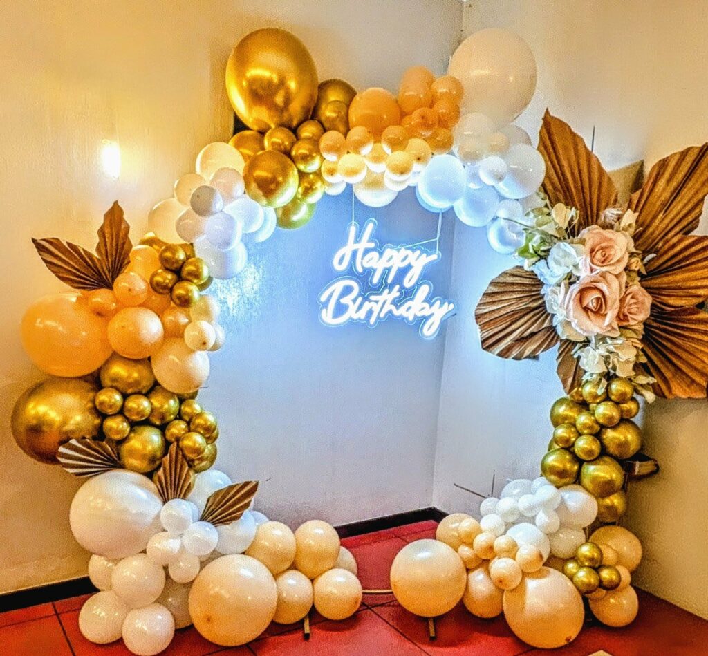 Decorazione con palloncini realizzata da Oxana — opera 102