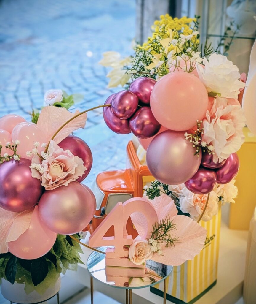 Decorazione con palloncini realizzata da Oxana — opera 101