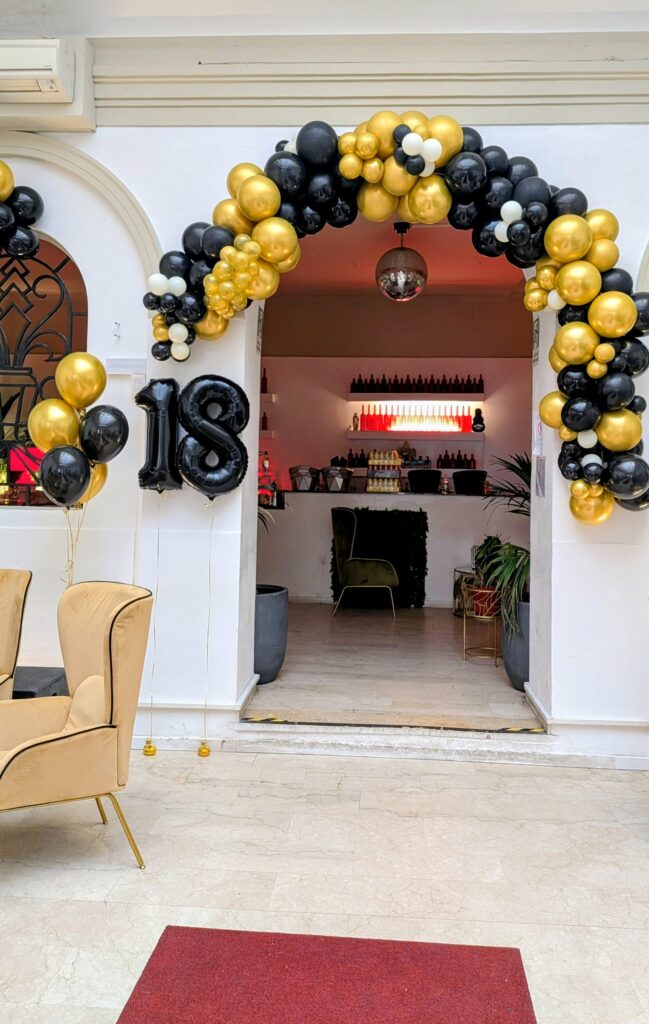Decorazione con palloncini realizzata da Oxana — opera 111