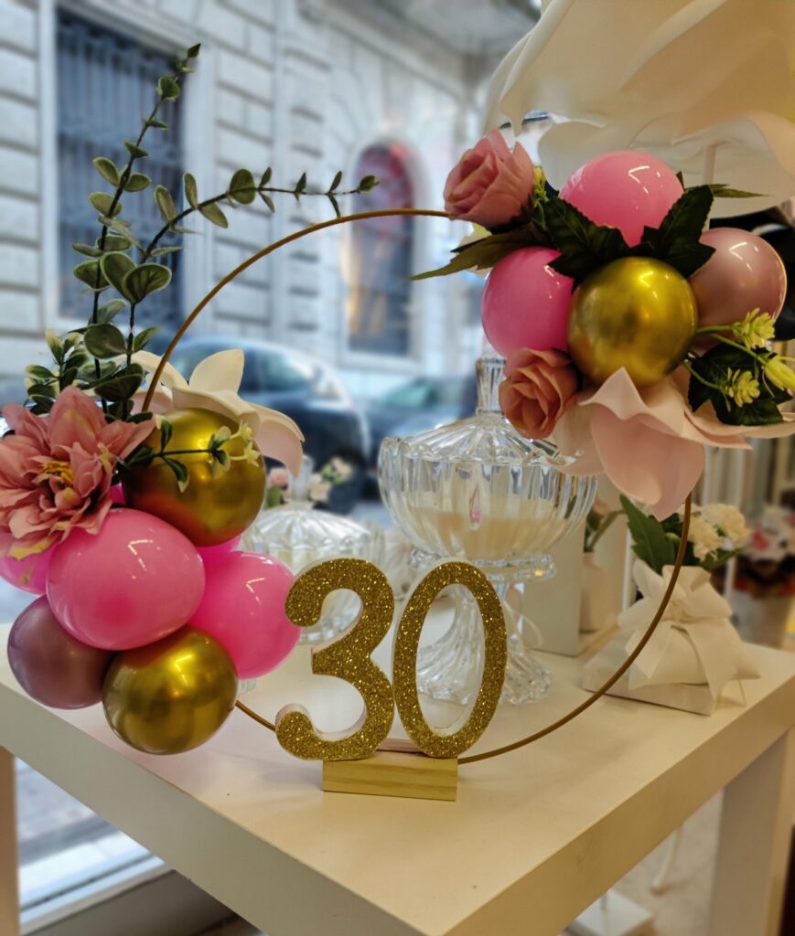 Decorazione con palloncini realizzata da Oxana — opera 15