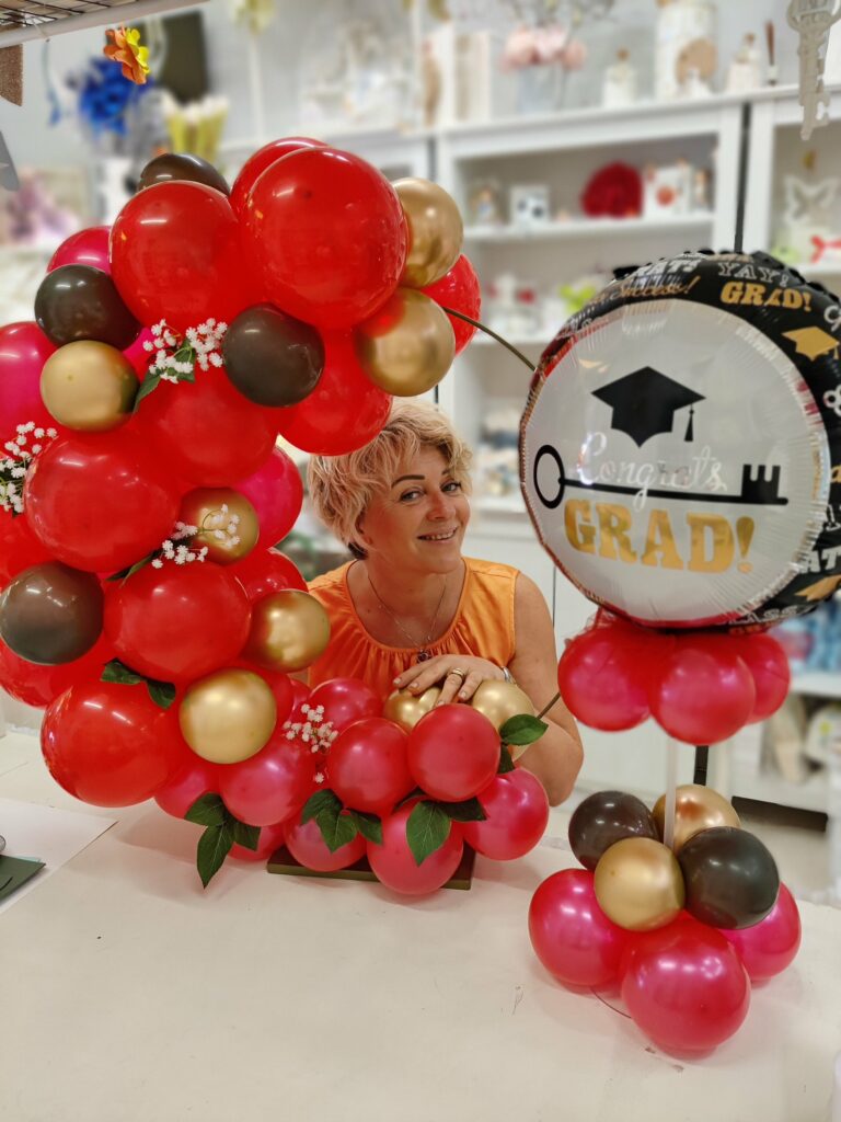 Decorazione con palloncini realizzata da Oxana — opera 8