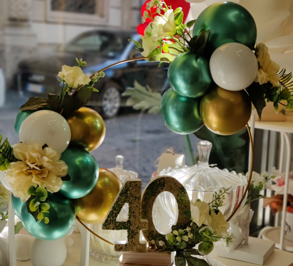 Decorazione con palloncini realizzata da Oxana — opera 21