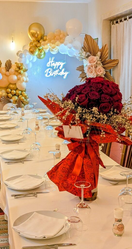 Decorazione con palloncini realizzata da Oxana — opera 105