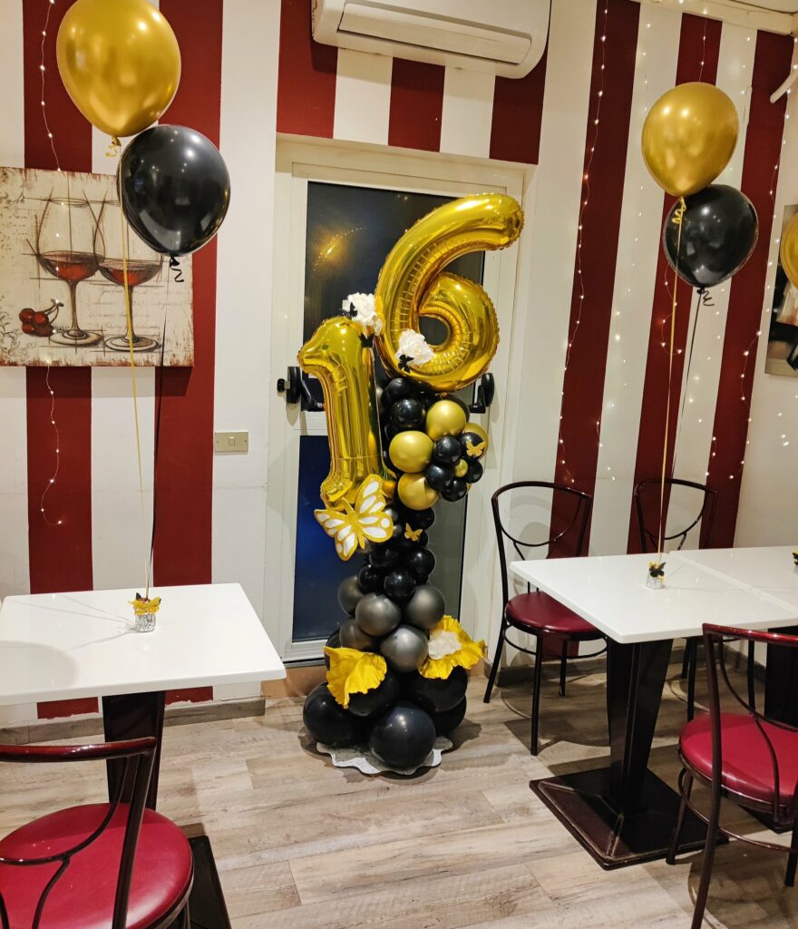 Decorazione con palloncini realizzata da Oxana — opera 58