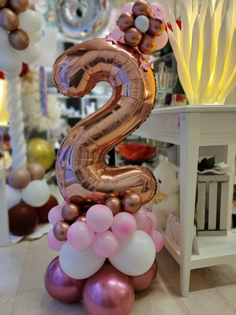 Decorazione con palloncini realizzata da Oxana — opera 14
