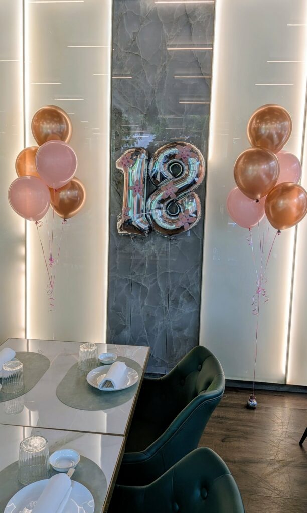 Decorazione con palloncini realizzata da Oxana — opera 141