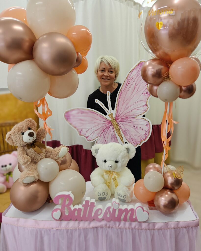 Decorazione con palloncini realizzata da Oxana — opera 18