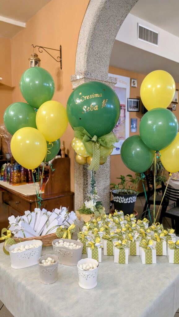 Decorazione con palloncini realizzata da Oxana — opera 124