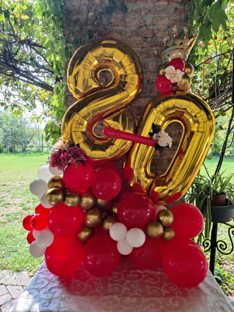 Decorazione con palloncini realizzata da Oxana — opera 33