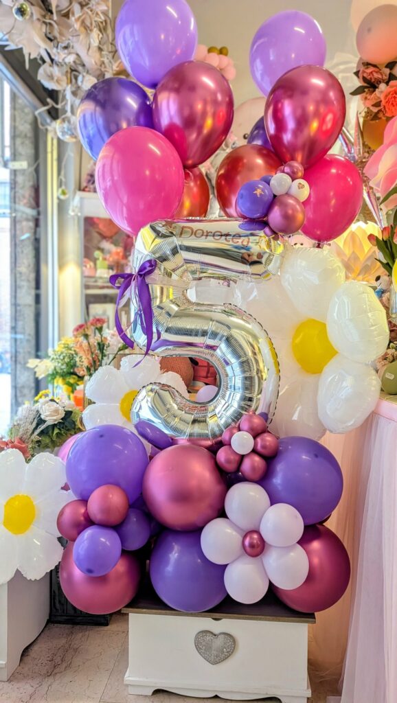 Decorazione con palloncini realizzata da Oxana — opera 116
