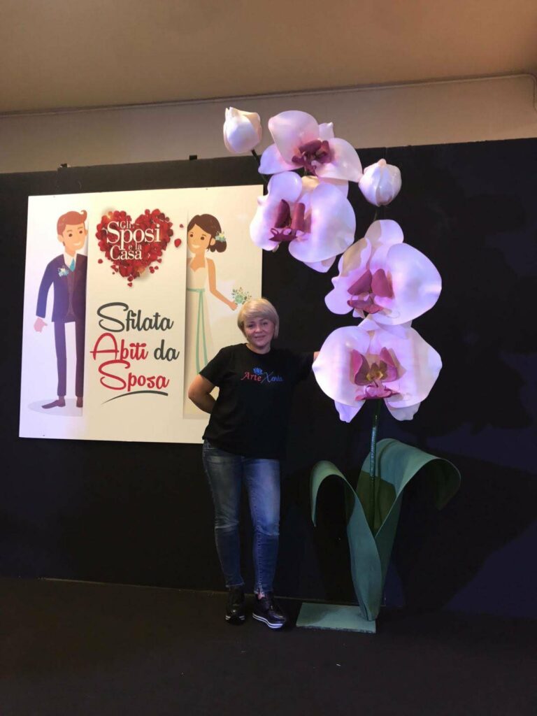 Fiore gigante artigianale ArteXenia, dettaglio 13