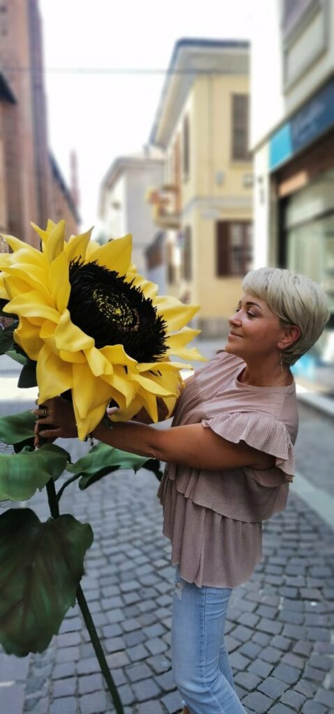 Fiore gigante artigianale ArteXenia, dettaglio 14